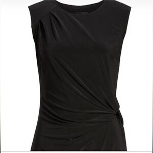 NWT 🩶 Nic+Zoe Sleeveless Twist Side Matte Jersey Sheath Dress, Fully Lined, Gray